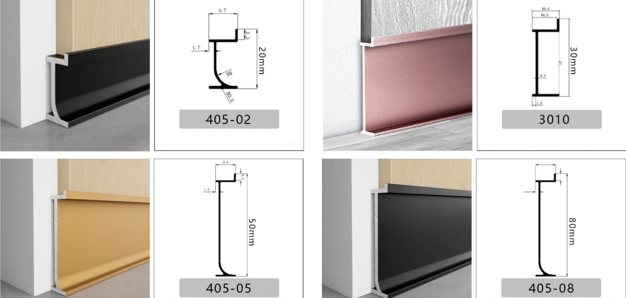 Built-in skirting